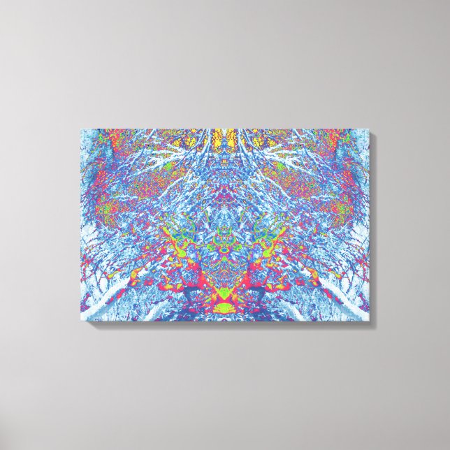 RainbowSnow© Art by Colour Harmonix Canvas Print (Front)