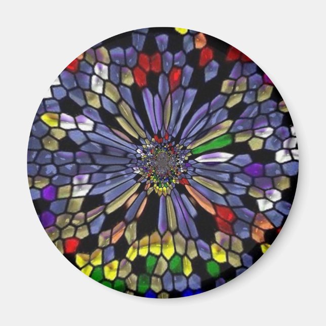 Rainbowstainedglass Magnet (Front)