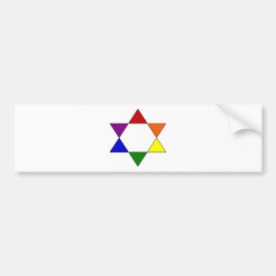 rainbowstar bumper sticker