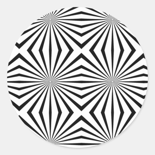 Rainbowtruth Live Hallucinations Optical Illusion Classic Round Sticker (Front)