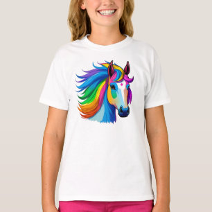 Raindbow Horse Kids T-Shirt