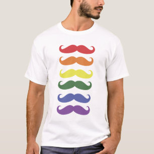 Raindow of Moustaches T-Shirt
