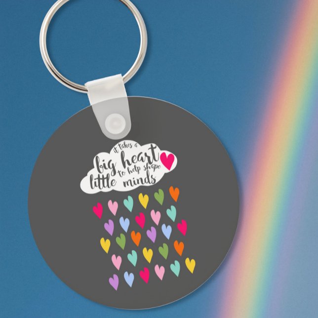 Raindrop  and cloud colourful teacher gift key ring (Creator Uploaded)