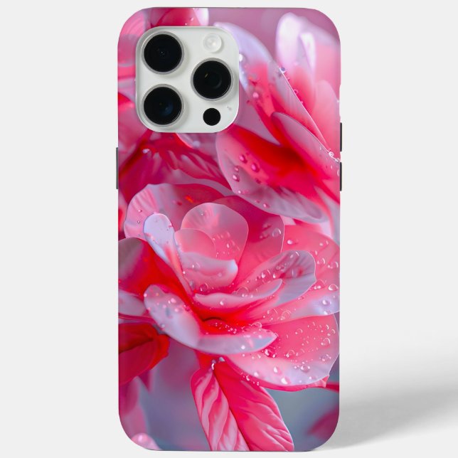 Raindrop Blush Pink Blossom Case-Mate iPhone Case (Back)
