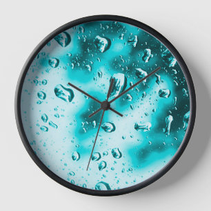 Raindrop Clock - Teal Face