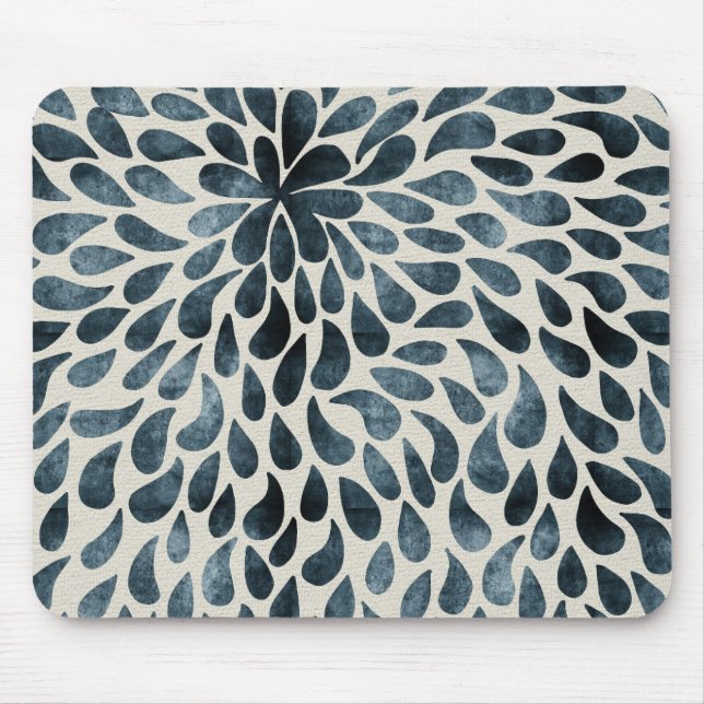 Raindrop Fractal Patterns in Nature Rain Art Patte Mouse Mat (Front)