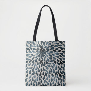 Raindrop Fractal Patterns in Nature Rain Art Patte Tote Bag