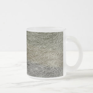 Raindrop Ripples Abstract Nature Photography Frosted Glass Coffee Mug