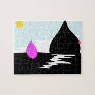 Raindrop Sunset Jigsaw Puzzle