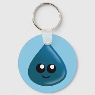 Raindrop, Water drop, Tear drop, Custom Key Ring