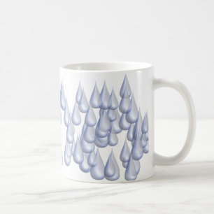 Raindrops (3D) Coffee Mug