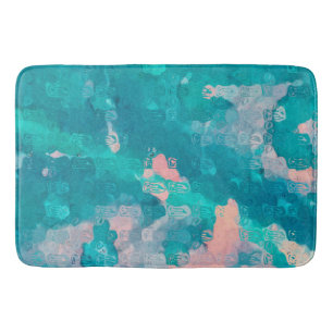 Raindrops Abstract Bath Mat