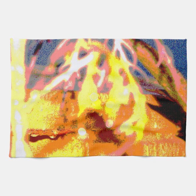 Raindrops Abstract Tea Towel (Horizontal)