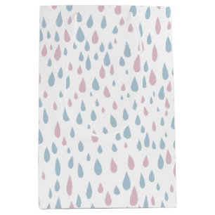 Raindrops Baby Shower Gift Medium Gift Bag