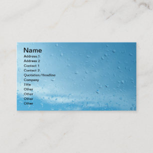 Raindrops Business Card