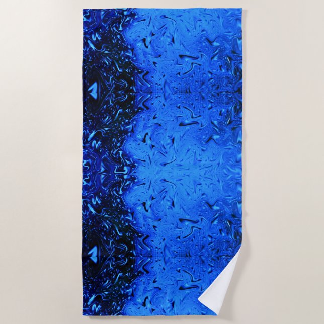 Raindrops by Shirley Taylor Beach Towel (Front)