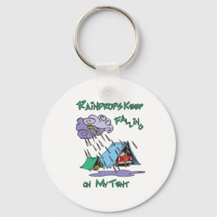 Raindrops Camping Key Ring