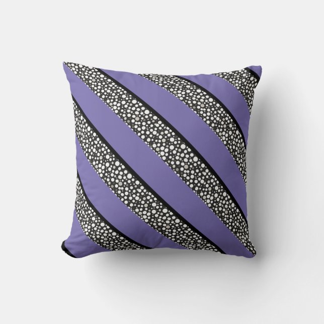 Raindrops I Small Stripes Left Cushion (Front)