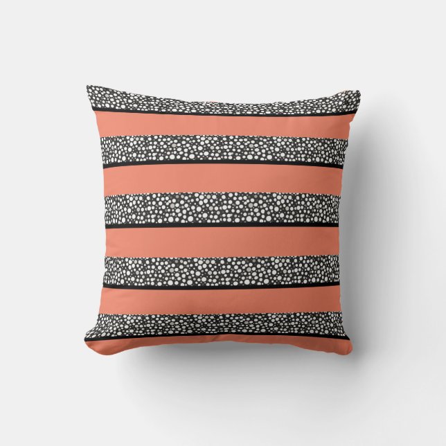 Raindrops I Stripes Cushion (Front)