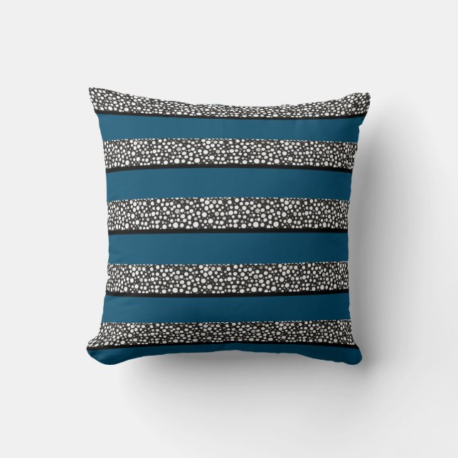 Raindrops I Stripes Cushion (Front)