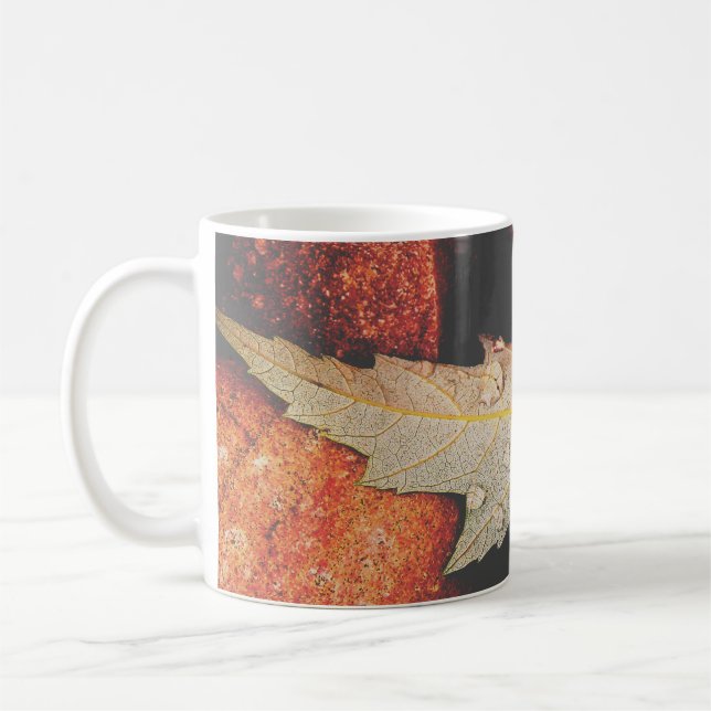Raindrops on a Leaf Coffee Mug (Left)