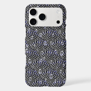 Raindrops on blue grey Metal
