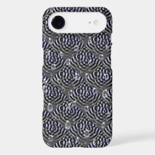 Raindrops on blue grey Metal