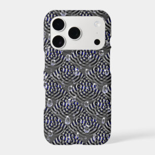 Raindrops on blue grey Metal
