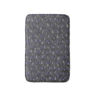 Raindrops on blue grey Metal Bath Mat