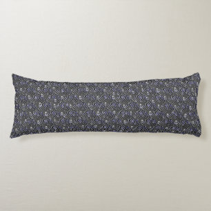 Raindrops on blue grey Metal Body Cushion