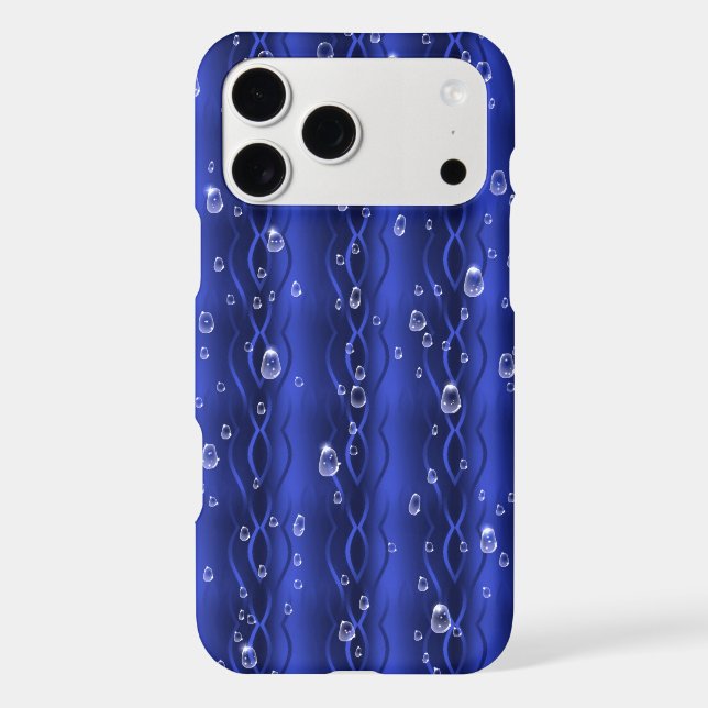 Raindrops on blue Metal (Back)