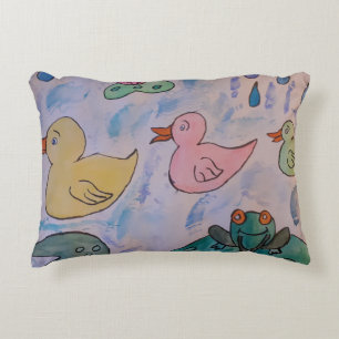 Raindrops on Ducklings Accent Cushion