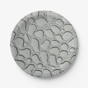 Raindrops on Glass Roof Paper Plate