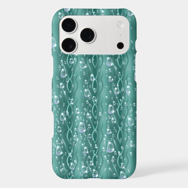 Raindrops on Green Metal (Back)