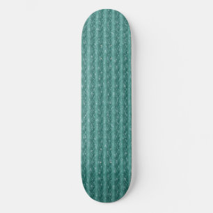 Raindrops on green Metal Skateboard