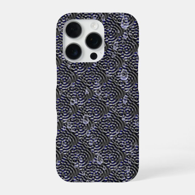 Raindrops on Metal iPhone Case (Back)