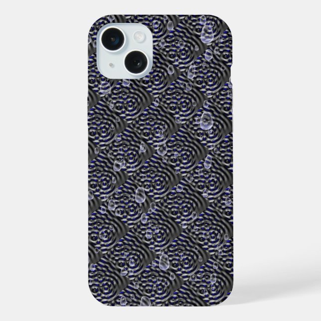 Raindrops on Metal iPhone Case (Back)