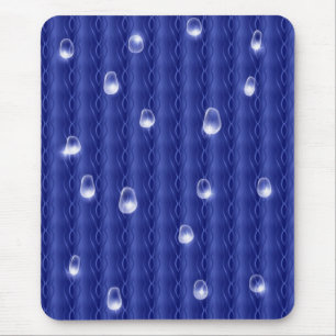 Raindrops on Metal Mouse Mat