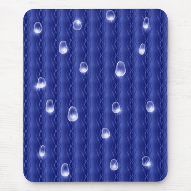 Raindrops on Metal Mouse Mat (Front)