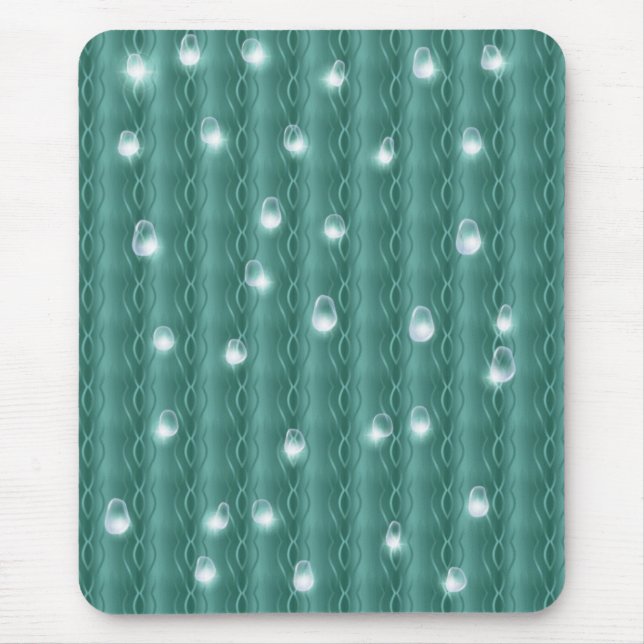 Raindrops on Metal Mouse Mat (Front)