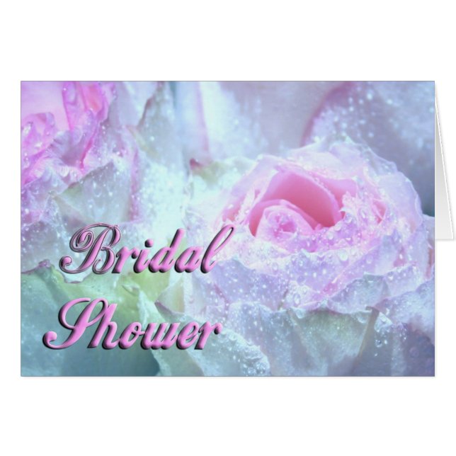 Raindrops on Pastel Pink, White, Yellow Rose (Front Horizontal)