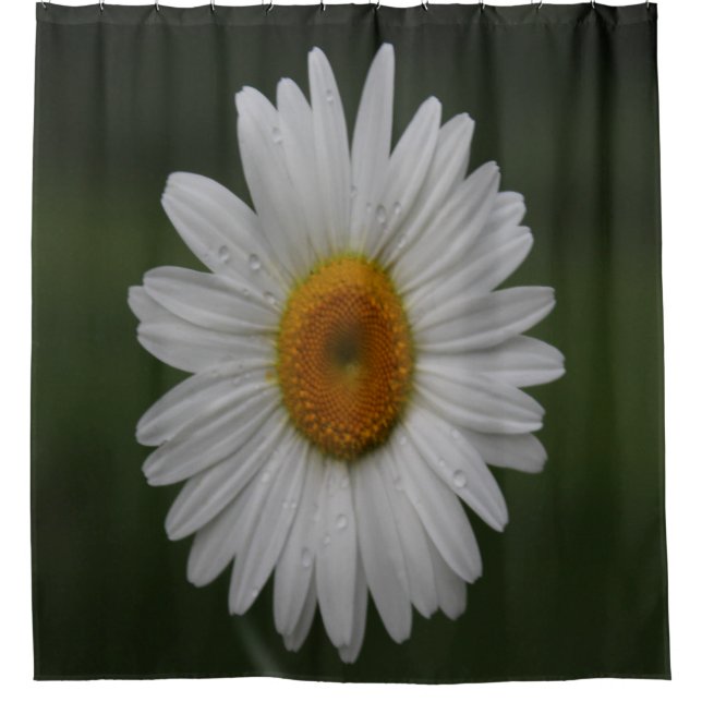 Raindrops on Petals Shower Curtain (Front)