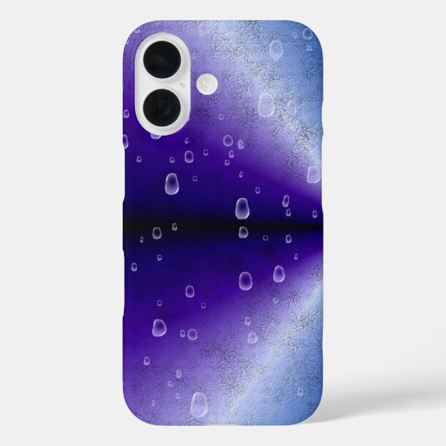 Raindrops on Purple Rainbow Case-Mate iPhone Case (Back)