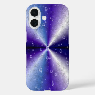 Raindrops on Purple Rainbow iPhone 16 Case
