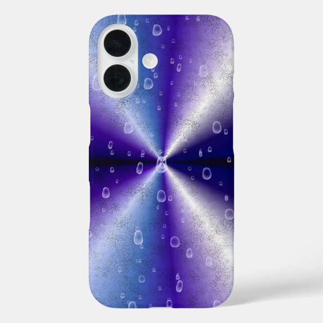 Raindrops on Purple Rainbow Case-Mate iPhone Case (Back)