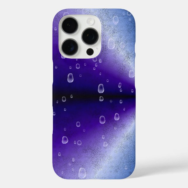 Raindrops on Purple Rainbow Case-Mate iPhone Case (Back)