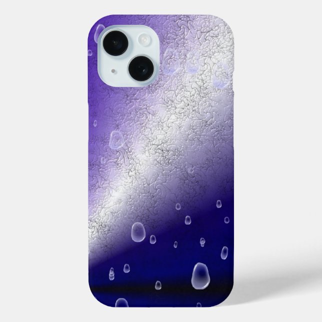 Raindrops on Purple Rainbow Case-Mate iPhone Case (Back)