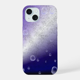 Raindrops on Purple Rainbow iPhone 15 Case