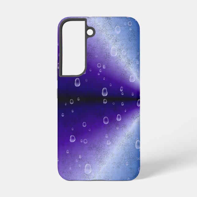 Raindrops on Purple Rainbow Samsung Galaxy S22 Case (Back)