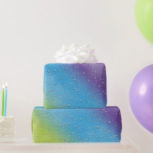 Raindrops On Rainbow Wrapping Paper